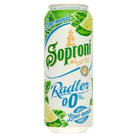 Soproni Radler Lime-Menta 0,5l DOB (0%)